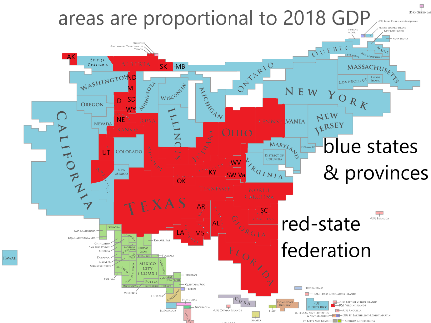 Can American red states defend themselves after secession? What about China?